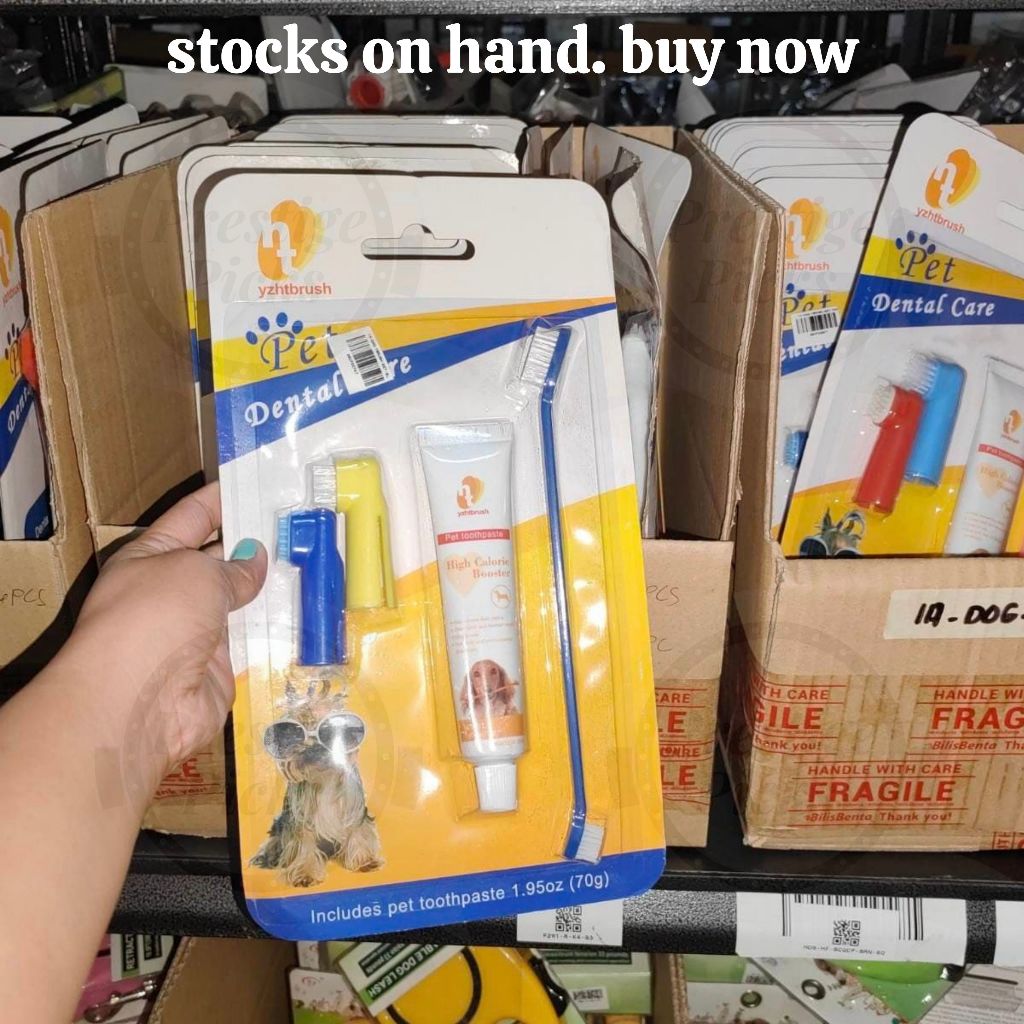 Pet Dental Care Kit for Dog Cat Puppy Toothbrush Toothpaste Set Teeth Oral Cleaning Bad Breath Care