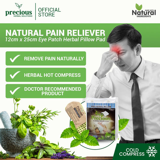 Precious Herbal Pillow Microwaveable EYE Patch - 12 x 25 cm