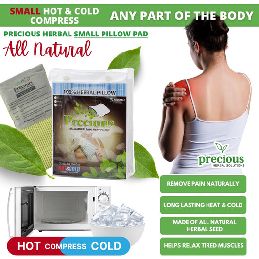 Precious Herbal Pad Relief - All-Natural Hot & Cold Compress (Small, Medium, Large & Long)