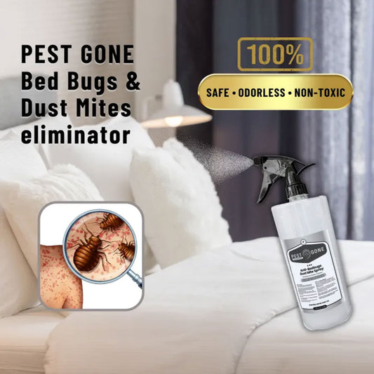Pest Gone Anti-Bedbugs & Dust Mite Spray Effective Surot Bedbug Insecticide Spray, Non-Toxic Odorless Pest Control 1000ml Sprayer Bottle