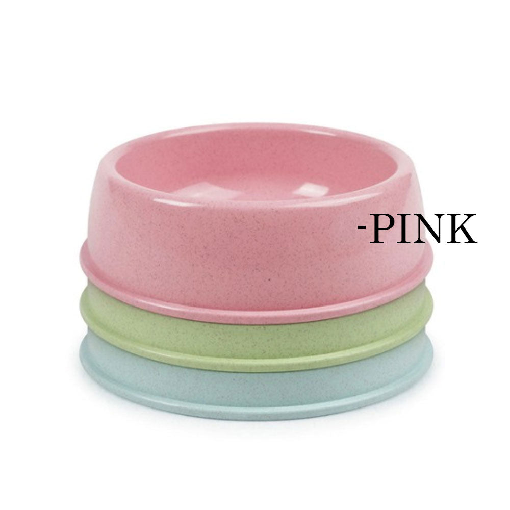 Durable Non-Slip Pet Food & Water Bowl - BPA-Free Plastic Dish for Dogs & Cats, Multiple Sizes & Colors