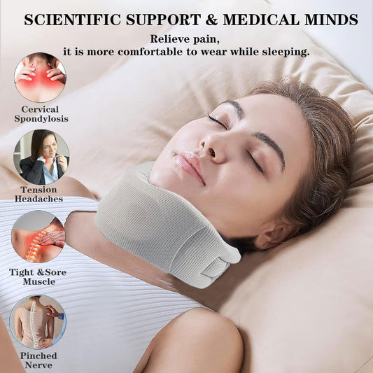 Cervical Neck Support Brace – Adjustable & Breathable for Pain Relief and Stability