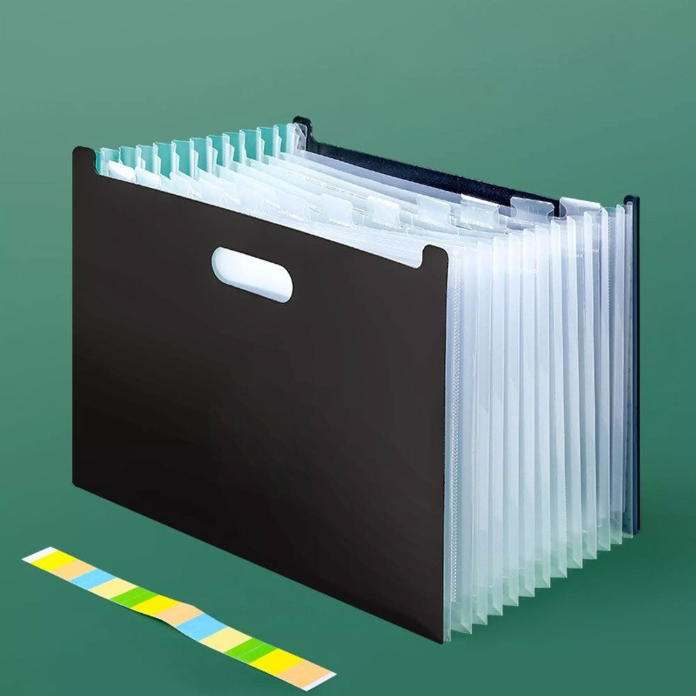A4 Size 13 Desktop Document Folder File Paper Storage Organizer Multilayer File Organizer - 1Pc