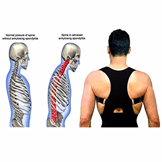 Best Fully Adjustable Support Brace Posture For Lower and Upper Back Pain (Large)