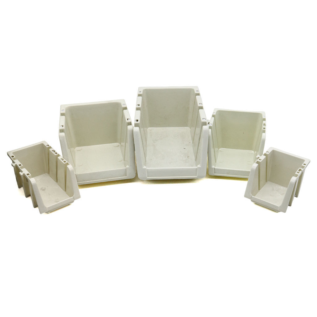 PLASTIC STACKABLE BIN / ORGANIZER / STORAGE / BOX / LAYER / SHELF Ideal for Office & School