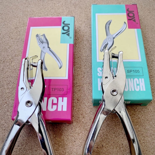 Heavy Duty Ticket Punch Handheld Hole Puncher - 3.175mm Round Punch, 6-Sheet Capacity for Paper, Tags, Tickets