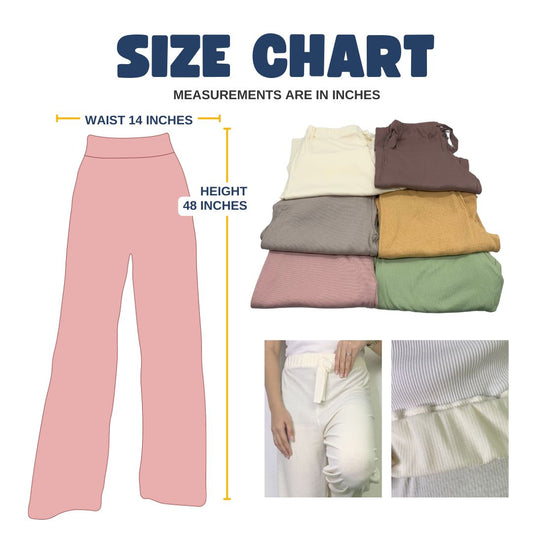 Trending Harper Wide-Leg Knitted Pants for Women | Plus Size Stretchable Pants | Trendy Women’s Fashion Pants | Casual Knit Trousers