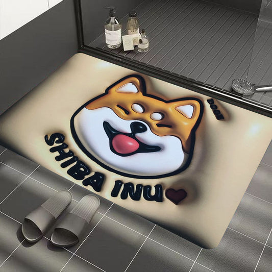 Absorbent Non-Slip Floor Rug for Shower & Bedroom