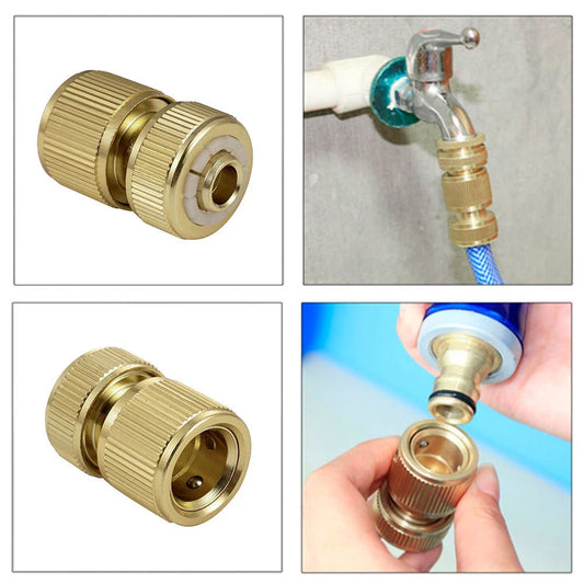 1/2 Inch Garden Hose Agriculture Irrigation Brass Coupling Pipe Fitting | Brass Adapter Quick Connector