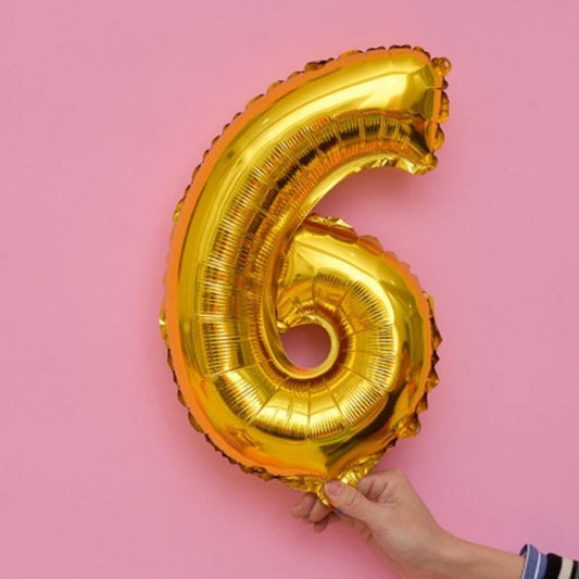 Gold Number 5 Foil Balloon - 16/32 Inch Party Decoration for Birthday, Anniversary, Event, Wedding, Baby Shower