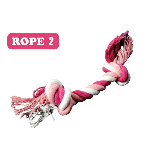 Durable Cotton Rope Dog Toy - Chew & Tug of War Play for Small to Medium Dogs | Pet Teething & Training Rope