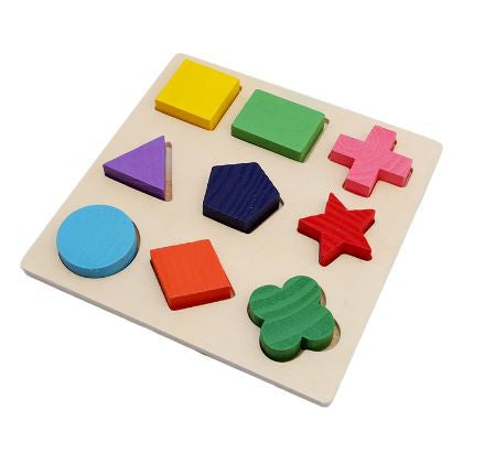 Wooden Learning Geometry Educational Toys Puzzle Montessori Early Learning