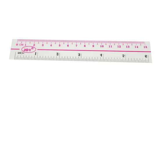 Straight Ruler Plastic & Metal Measuring Tool for Student School Office 6 Inches, 12Inches & 18 inches