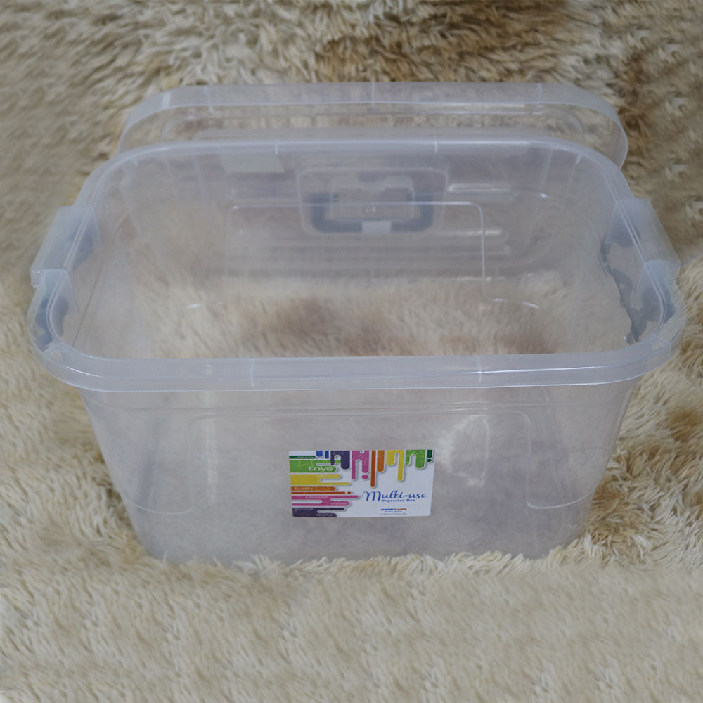 Multi-Purpose High Quality Storage Box with Handle Newborn Clothing Bottles Beauty Personal Items Use 16L