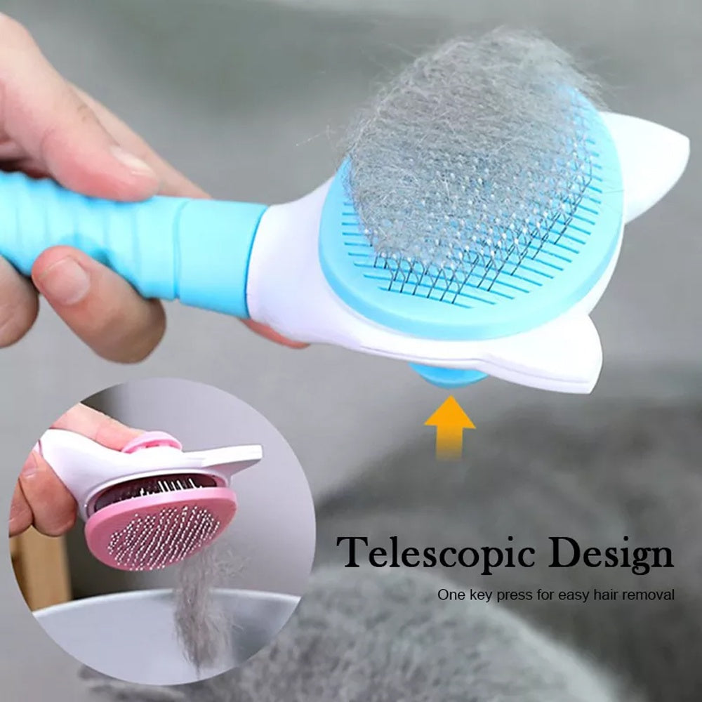 Pet Dog and Cat shedding Brush Hair Remover , Easy Pet Fur Remover for Cat and Dog