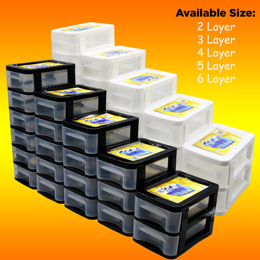 Mini Desktop Drawer Storage Accessories Organizer 2,3,4,5,6 layers Box Jewelry Drawer