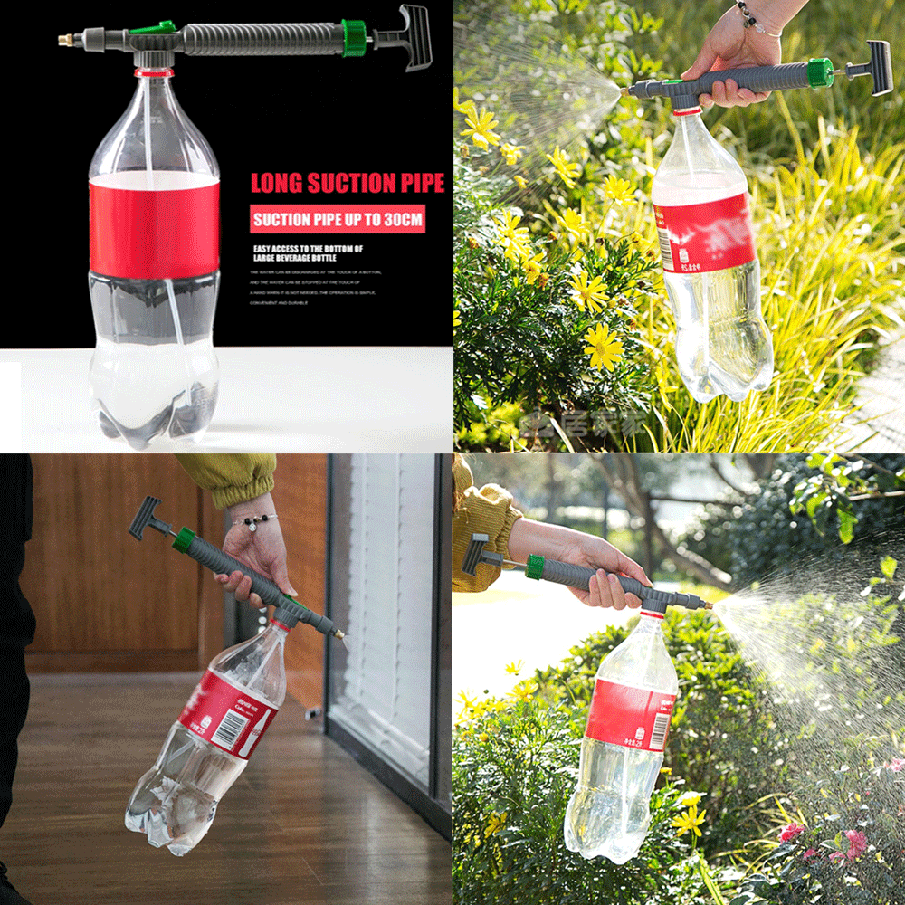 High-Pressure Water Spray Nozzle Garden Hose Attachment - Adjustable Jet Sprayer for Cleaning & Car Wash