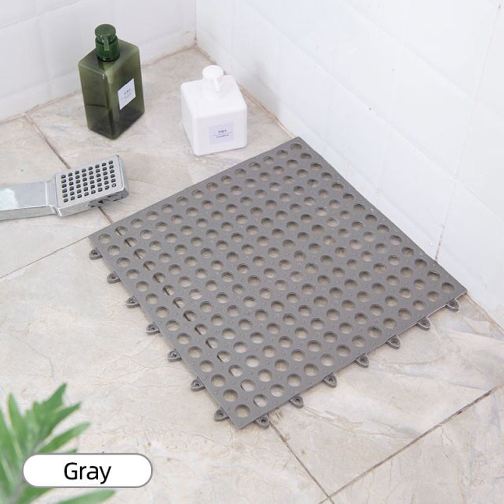 Non-Slip Bathroom Floor Mat – Waterproof Interlocking Drainage Tiles for Shower, Kitchen, Outdoor, 30x30cm