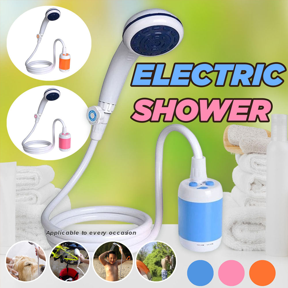Portable Electric Shower Outdoor Camping Bathing Portable Showers Head Pet Shower Car Washer With Hose Bathe Tool Travel Caravan