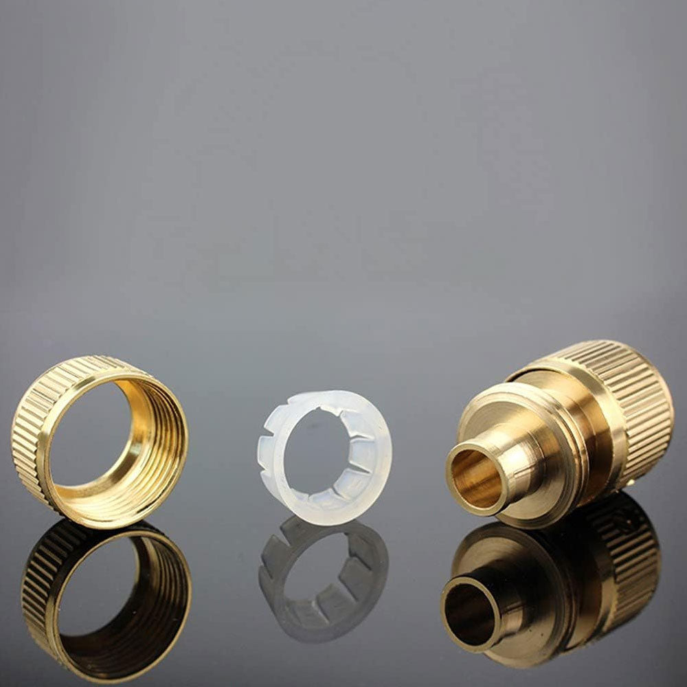 1/2 Inch Garden Hose Agriculture Irrigation Brass Coupling Pipe Fitting | Brass Adapter Quick Connector