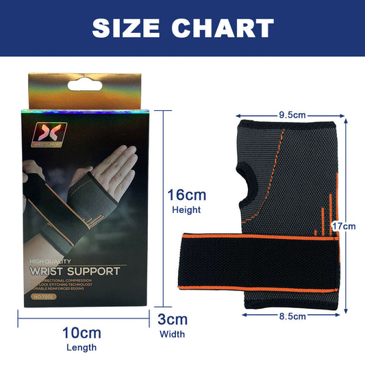 High-Quality Wrist Support – Multi-Directional Compression & Reinforced Edging