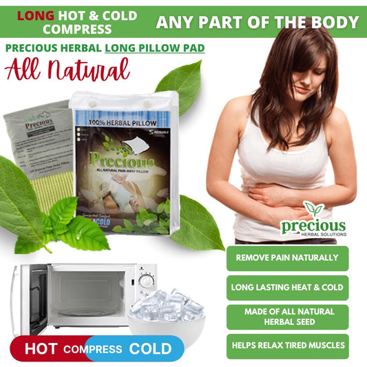 Precious Herbal Pad Relief Small - All-Natural Hot & Cold Compress (Small, Medium, Large & Long)