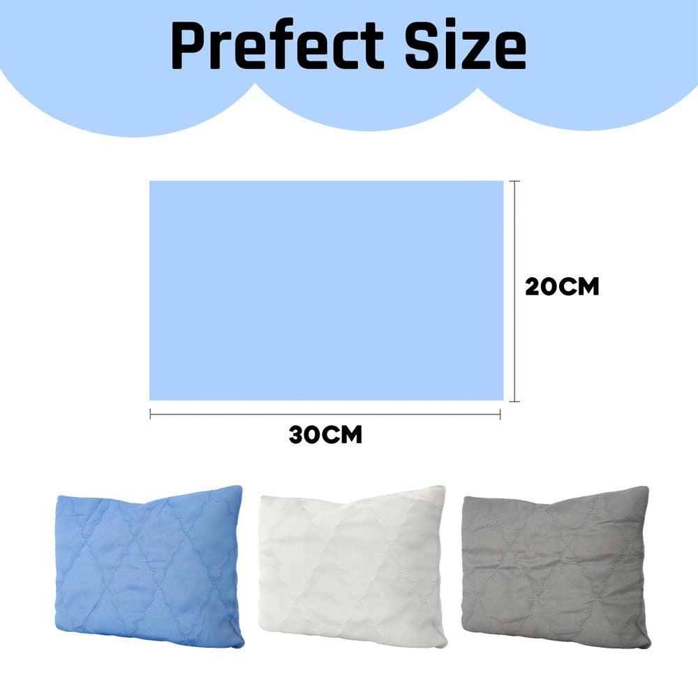 Mini Quilted Pillow 30x20CM – Soft Small Pillow for Travel, Office, Baby, Nap, Car, Home Use