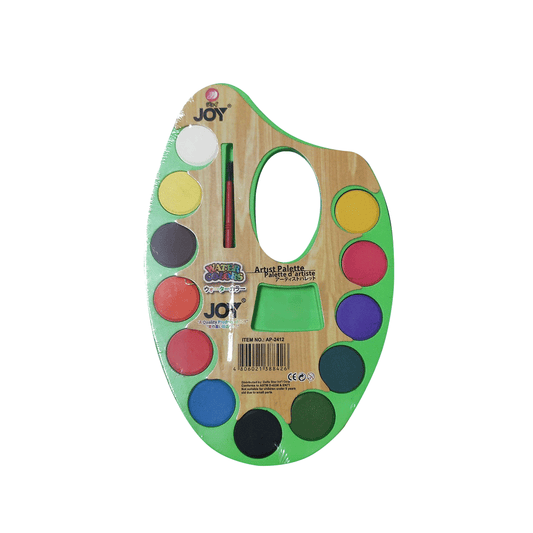 12 Color Artist Palette Water Color with Brush for Kids