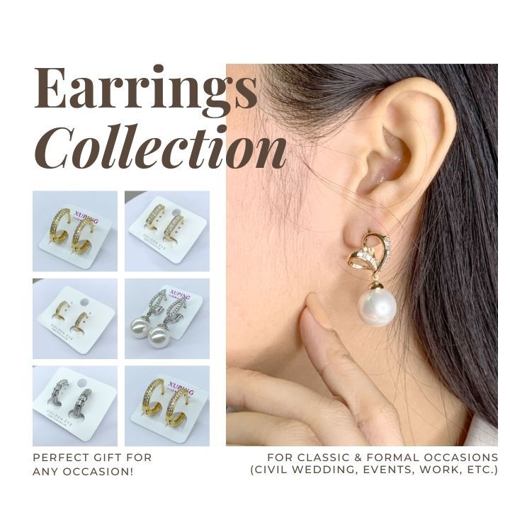 Elegant Earrings Collection – Timeless Jewelry for Civil Weddings & Special Occasions