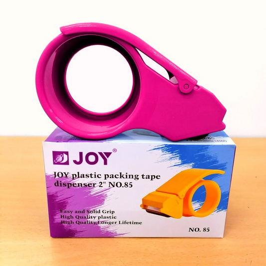 JOY Packing Tape Dispenser 2'' No.85 | Heavy-Duty Handheld Cutter for Box Sealing, Moving, Shipping & Packaging