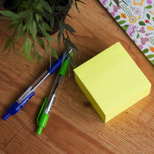 Sticky Notes Pad 3x3 Inch | Easy-Peel Adhesive Memo Notes | Tear Correctly for Smooth Stick | Office & School Use