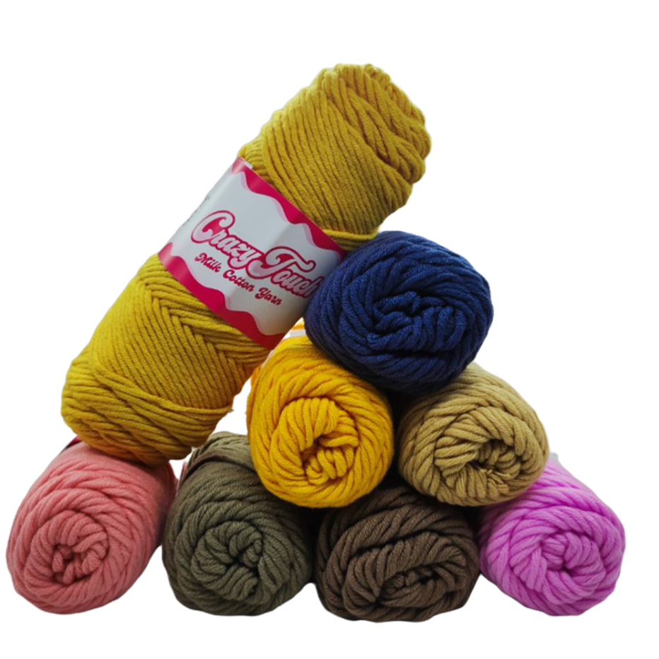 100g Milk Cotton Yarn Wool Yarn 8-ply Thread for Hand Knitting Scarf Wool Handmade