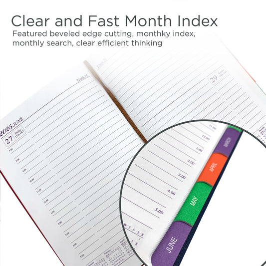 2025 Planner Notebook, Book Business Office Notebook Weekly and Monthly Daily Plan Efficiency Plan