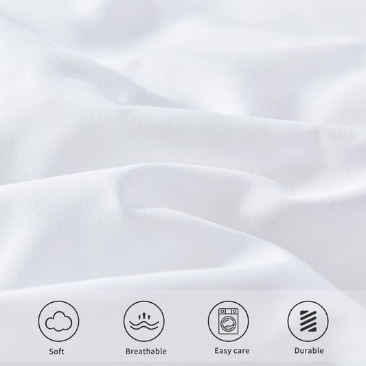 4-in-1 Zigzag Maroon Bedsheet Set with 2 Pillowcases, Fitted Sheet, and Zippered Duvet Cover