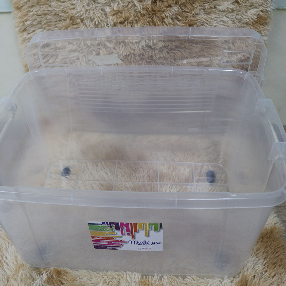 40L Multi-Purpose High Quality Storage Box with Handle Newborn Clothing Bottles Beauty Personal Items Use