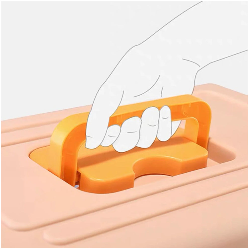 Portable Pet Carrier Box for Cats & Small Dogs - Travel Cage with Secure Lock & Ventilation - Durable Plastic Crate