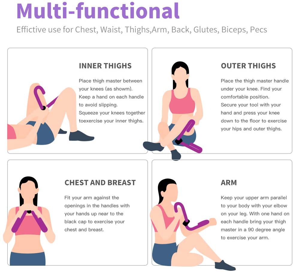 Multifunctional Thigh Master Arm Chest Leg Trainer | Home Gym Exercise Equipment for Slimming & Toning Workout