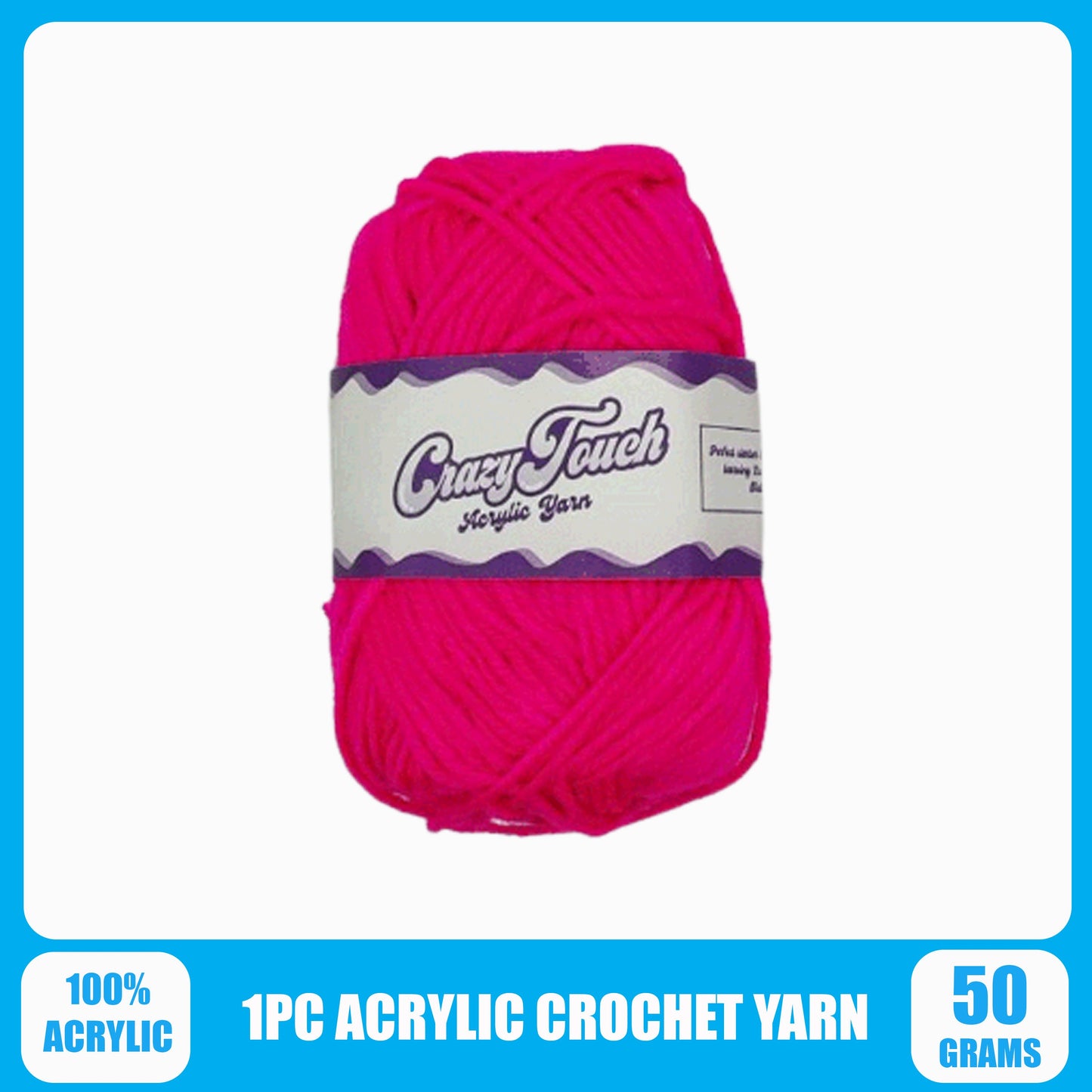 1pc. 50gram/Ball Acrylic Line Wool Yarn Thread Crochet Hook Weave Hand Knitting Soft Acrylic Yarn