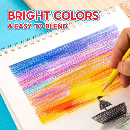 12pcs Color Pencil Long and Short Including Gold Color, Coloring Materials, Art Supplies