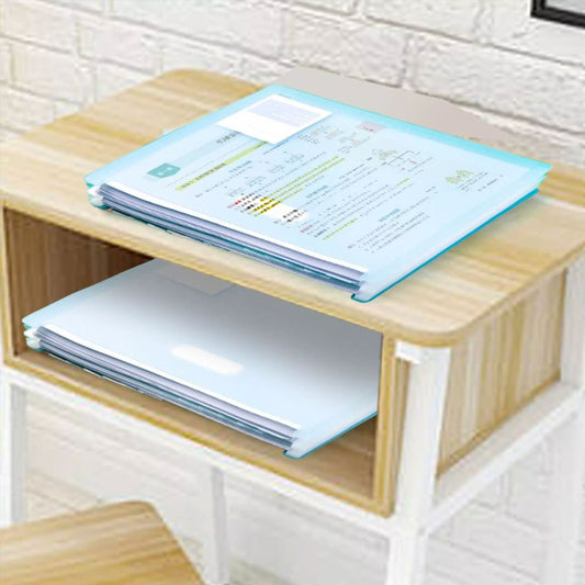 A4 Size 13 Desktop Document Folder File Paper Storage Organizer Holder Multilayer Expanding School Office Stationery File Organizer - 1Pc