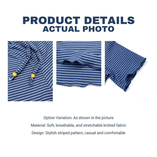 Knitted Terno Striped Set for Teens & Adults / Small-Medium Striped Knitted Terno