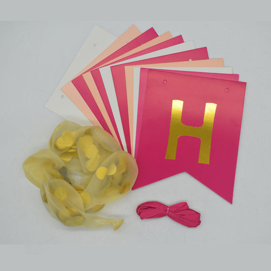 5Pcs/Set Banner Confetti Balloons Birthday Party Decorations Latex Balloons for Birthday Party Pretty Balloon Design