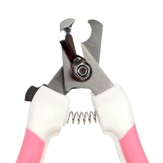 Pet Nail Clipper with Safety Guard & Lock - Dog Cat Nail Cutter for Small & Large Pets - Stainless Steel Bladesnai