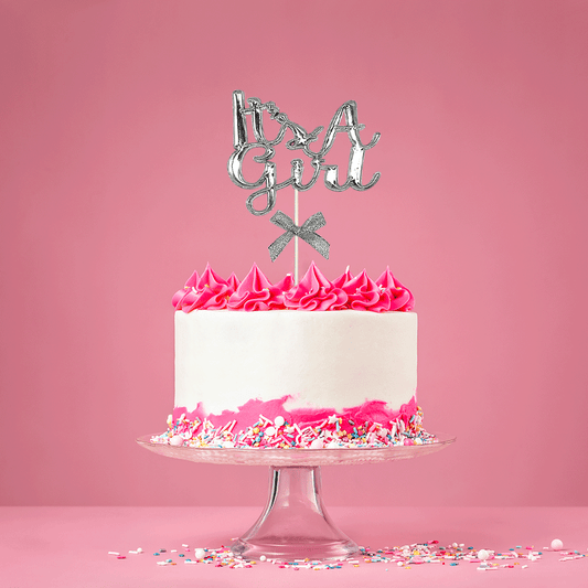 Cake Toppers for Baby Gender Reveal Party- Baby Shower Newborn Gender Party Decoration cake topper