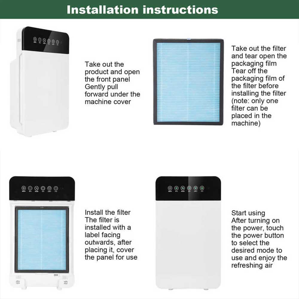 Air Purifier 220V Household Negative Ion Air Purifier Dust Mold Odor Allergen Removal Air Cleaner Bedroom Air Purifier