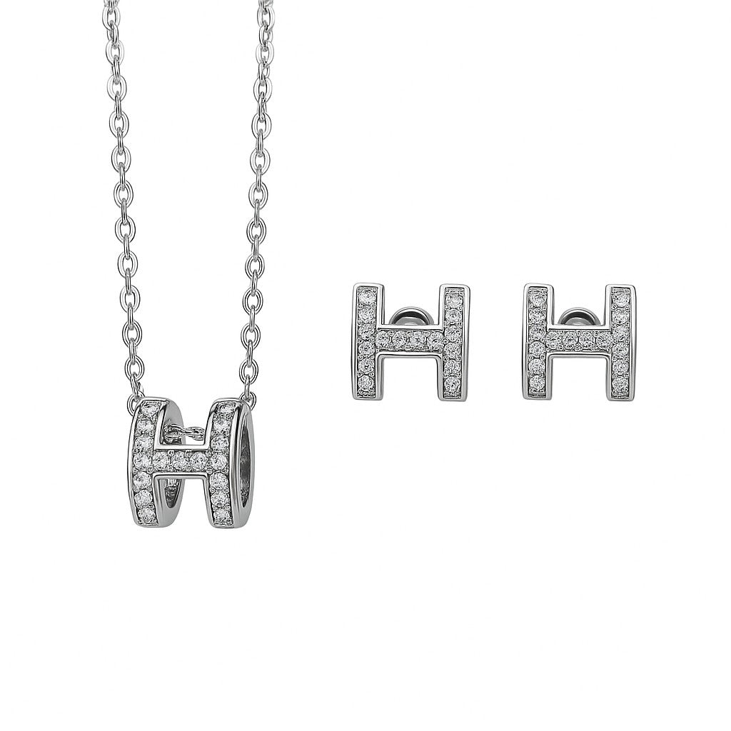 Jewelry Set for Women - Fashion Jewelry Silver/Gold Plated Necklace and Earrings Set