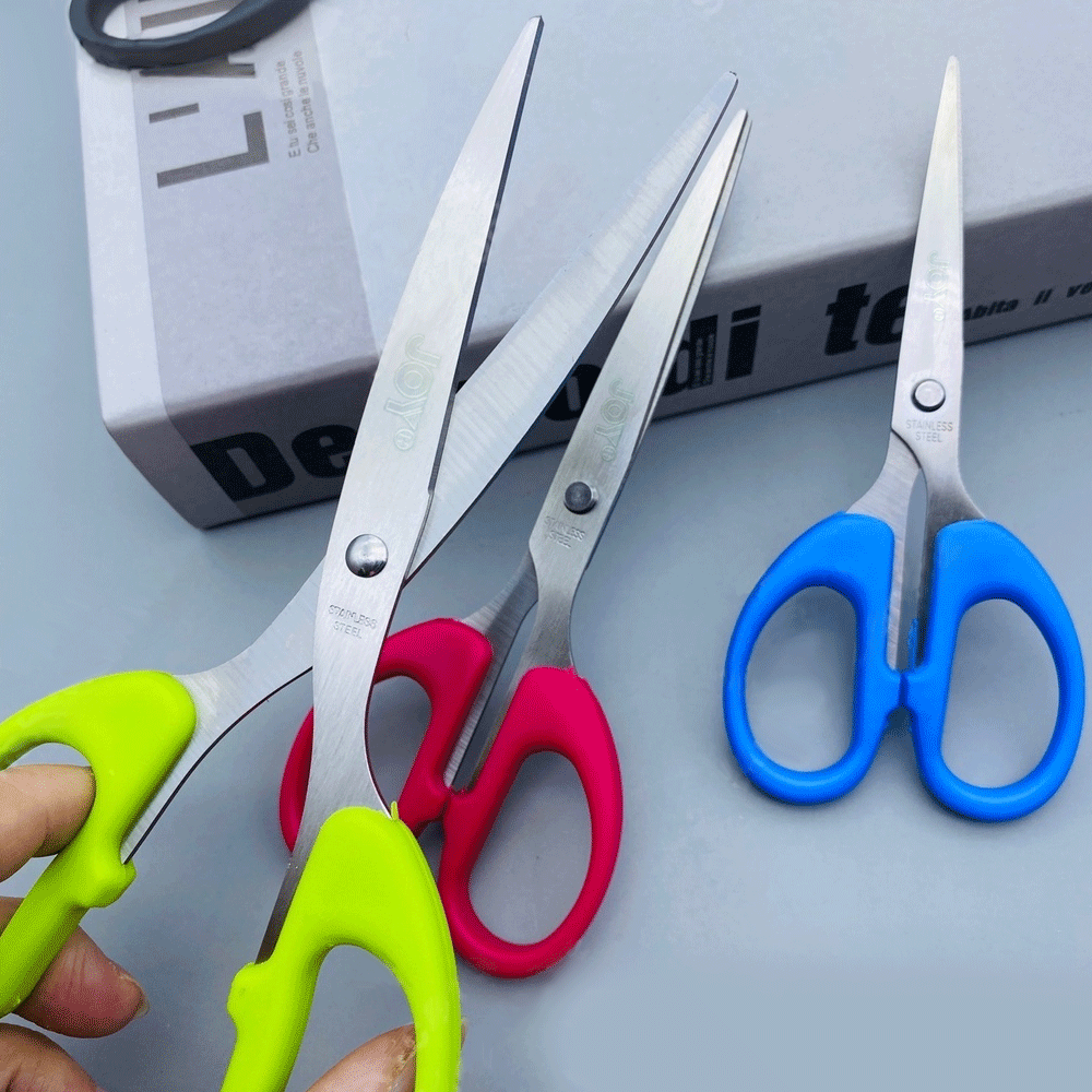 Stainless Steel Scissors - Ergonomic Handle, Sharp Cutting Edge, Multipurpose for Home, Office, School