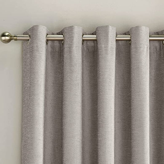 Plaid Blackout Curtains for Bedroom & Living Room - Window Drapes with Grommets, Light Blocking & Stylish Design