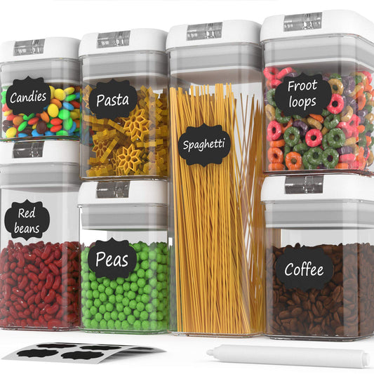 Chalkboard Labels Removable and Waterproof Blackboard Stickers for Mason Jars, Glass Bottle, Container, Canister, Storage Bins and Pantry - 15 Black Stickers