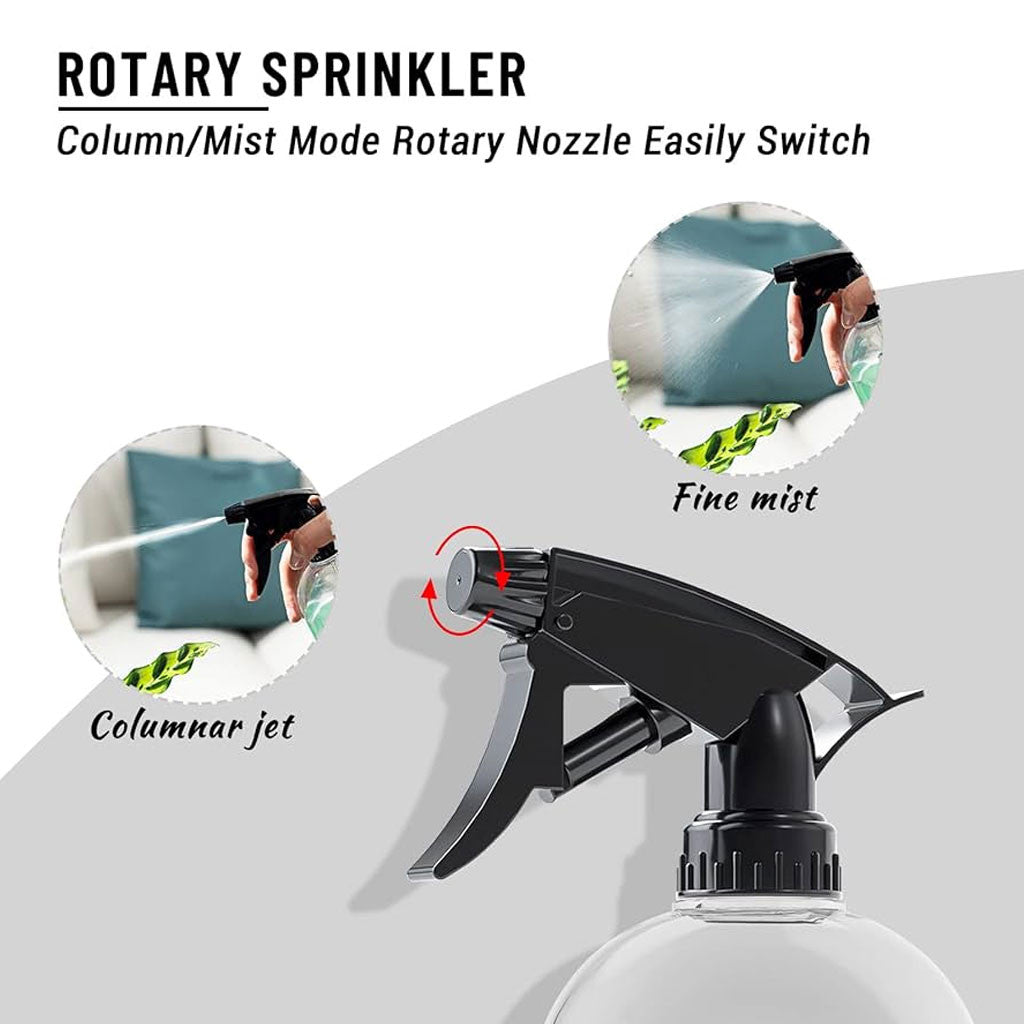 Spray Bottle with Adjustable Nozzle – 500ml Multi-Purpose Watering, Cleaning & Planting Tool